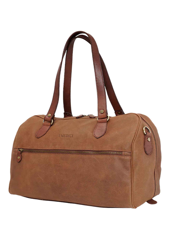 Spatarella Borsa Uomo In Pelle Cuoio Con Manici Lunghi