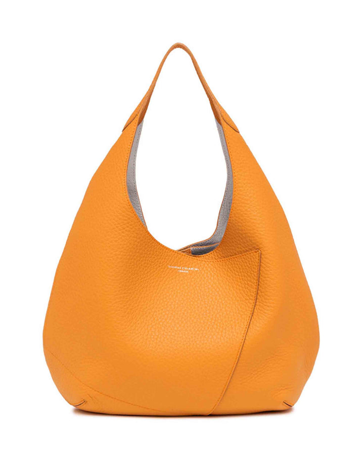 Spatarella Borse A Spalla Donna Euforia In Pelle Arancio