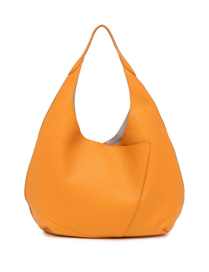 Spatarella Borse A Spalla Donna Euforia In Pelle Arancio