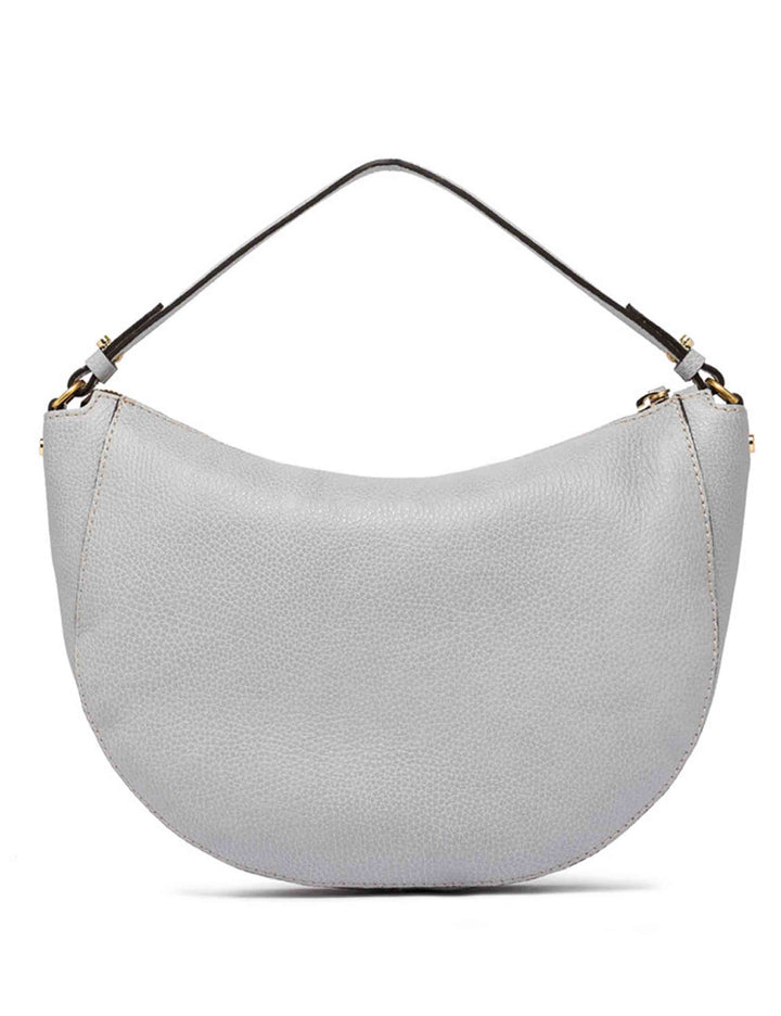 Spatarella Borse A Spalla Donna Ginko In Pelle Grigia
