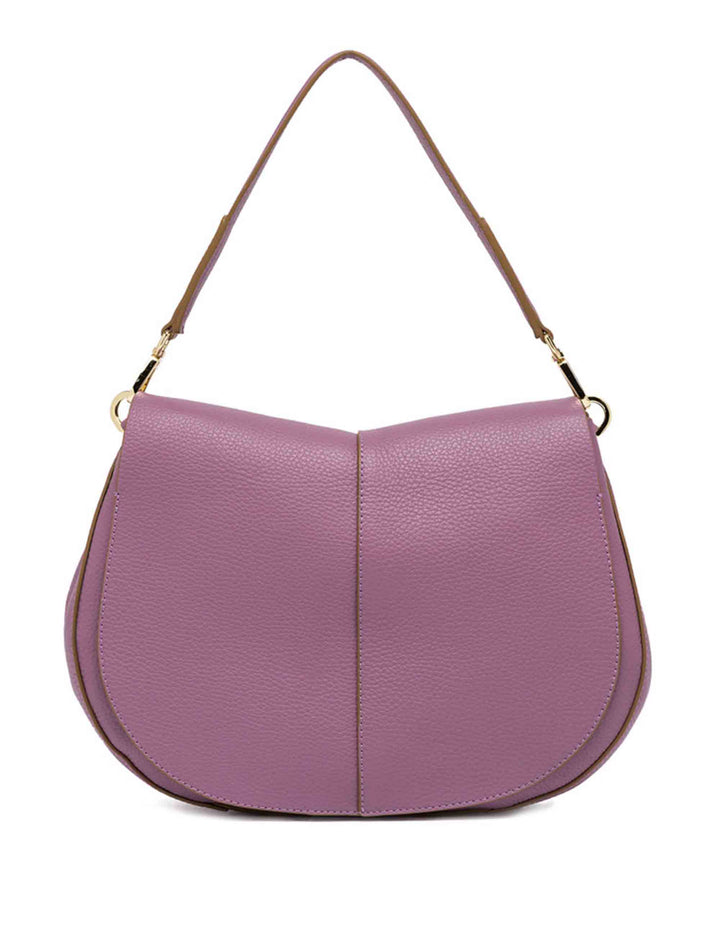 Spatarella Borse A Spalla Donna Helena Round In Pelle Viola