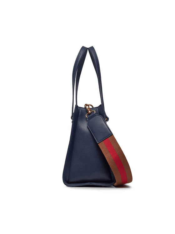 Spatarella Borse Donna A Spalla In Similpelle Blu Navy