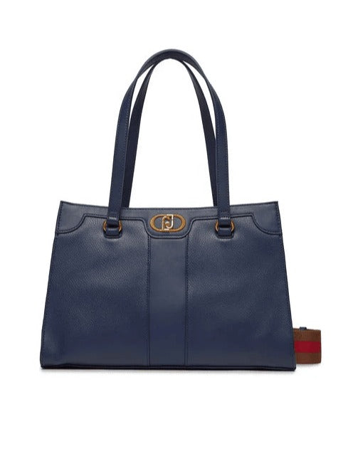 Spatarella Borse donna a spalla in similpelle blu navy