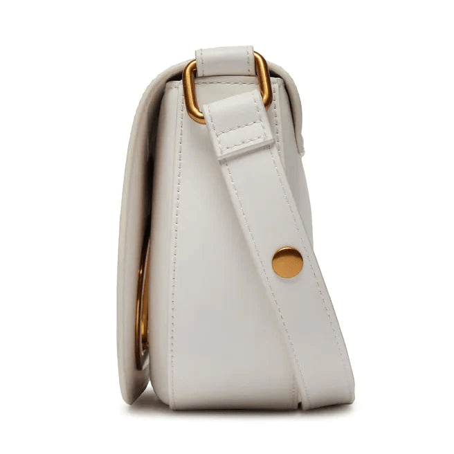 Spatarella Borse Donna A Tracolla In Ecopelle Bianca