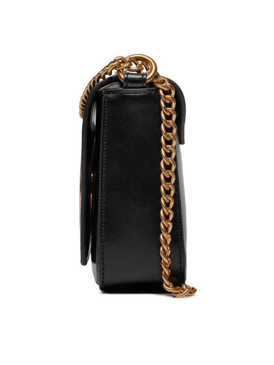 Spatarella Borse Donna A Tracolla In Similpelle Nera