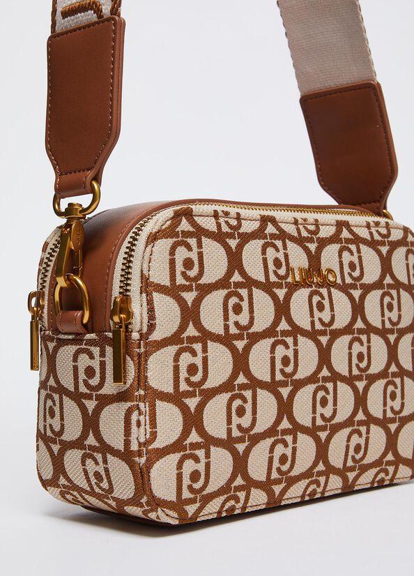 Spatarella Borse Donna A Tracolla In Tessuto Beige E Marrone