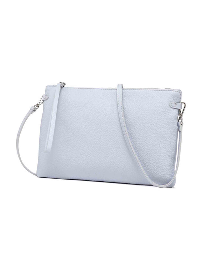 Spatarella Borse Donna Pochette Hermy In Pelle Acqua Con Manico A Bracciale E Tracolla In Pelle