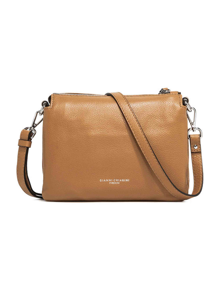 Spatarella Borse Donna Pochette Three In Pelle Naturale Con Tracolla Removibile In Tono