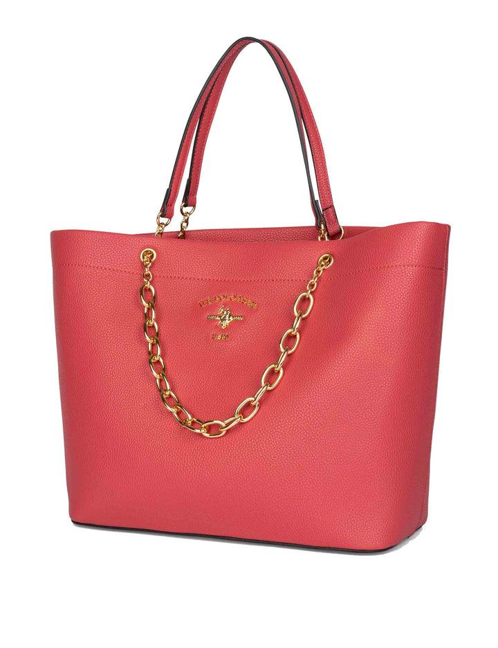 Spatarella Borse Shopper Donna Stanford In Eco Pelle Rosa Con Doppi Manici
