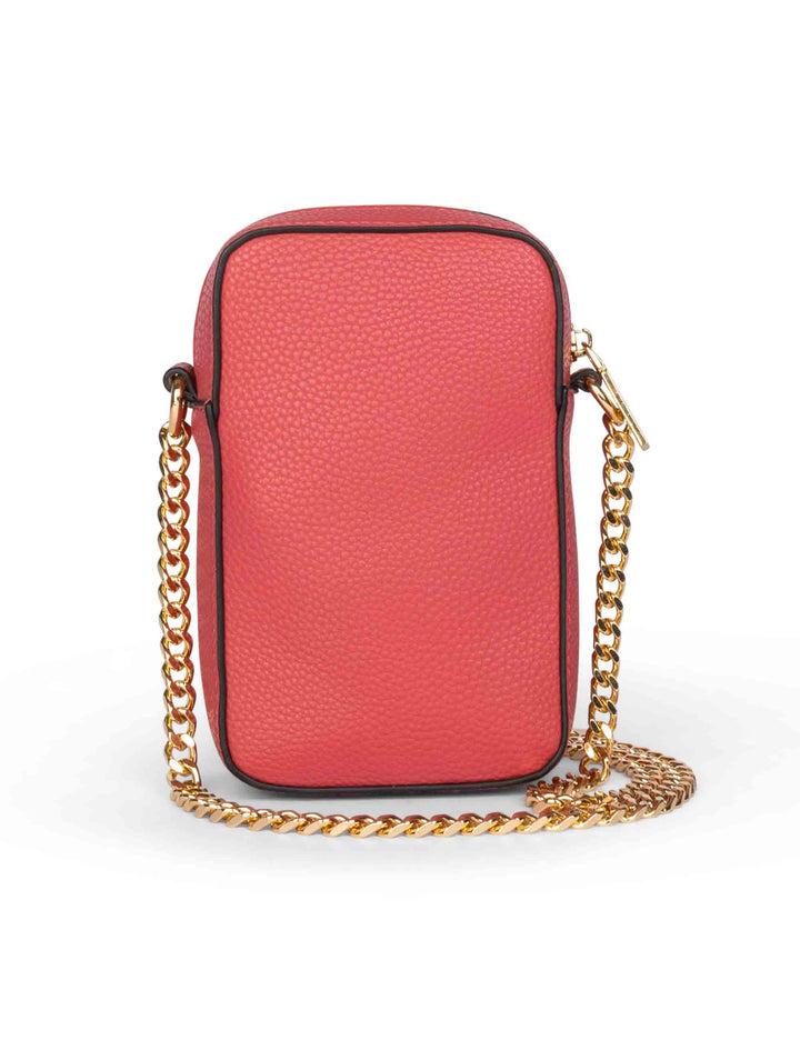 Spatarella Mini Bag Donna Stanford In Eco Pelle Fucsia Con Tracolla In Catena