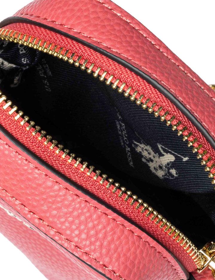 Spatarella Mini Bag Donna Stanford In Eco Pelle Fucsia Con Tracolla In Catena