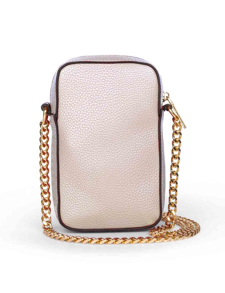 Spatarella Mini Bag Donna Stanford In Eco Pelle Lilla Con Tracolla In Catena