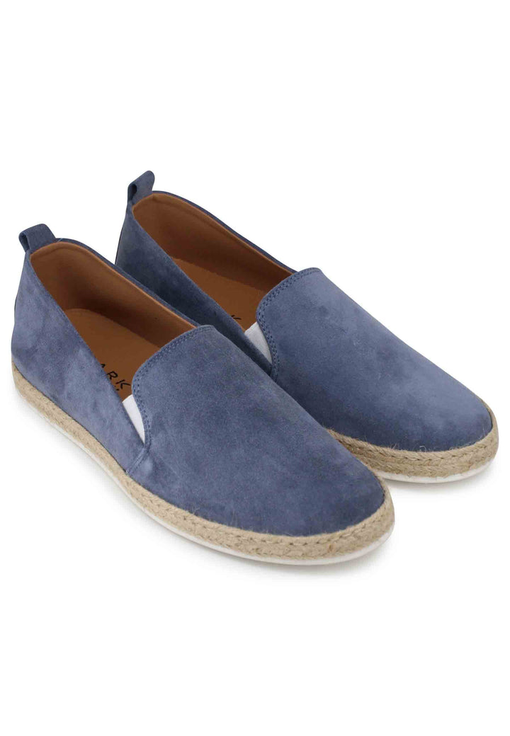 Spatarella Mocassini Espadrillas Uomo In Camoscio Blu