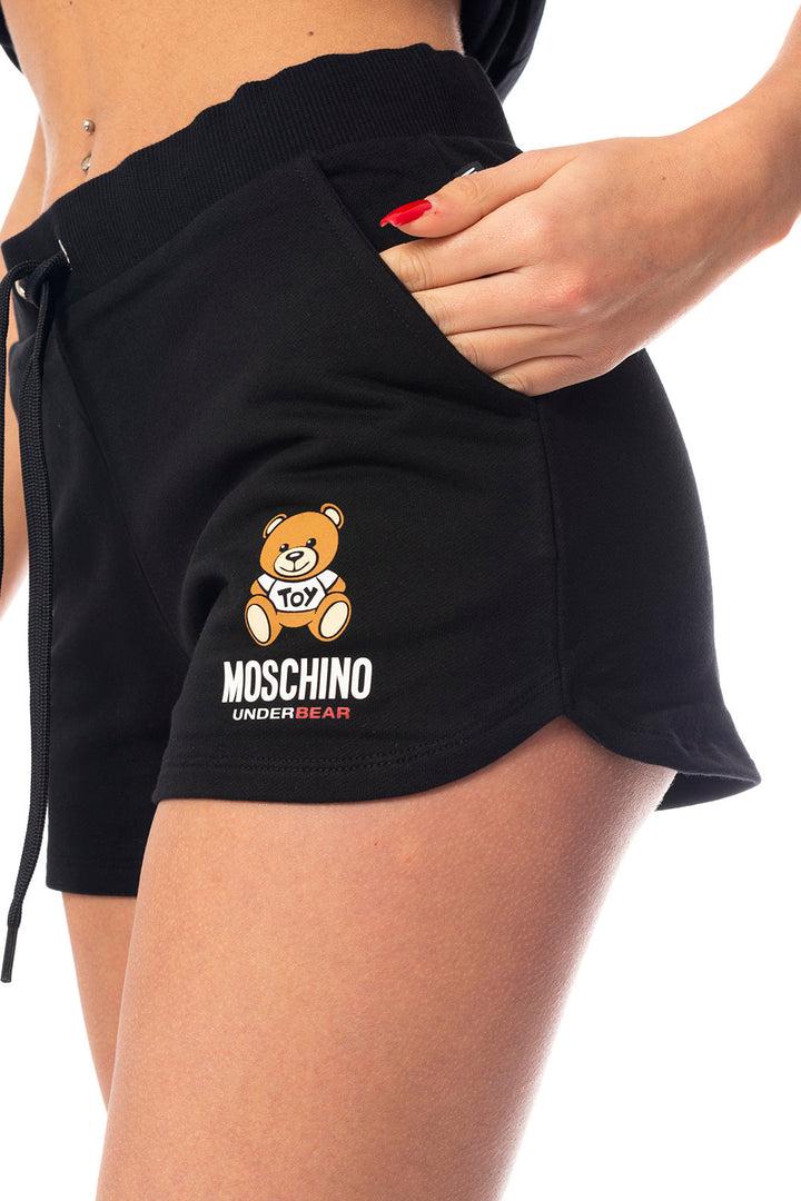 Spatarella Pantaloncini donna in jersey cotone nero