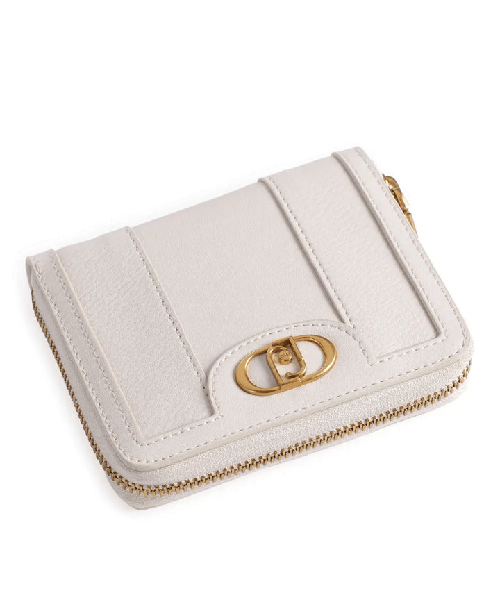 Spatarella Portafogli Donna In Pelle Sintetica Bianca