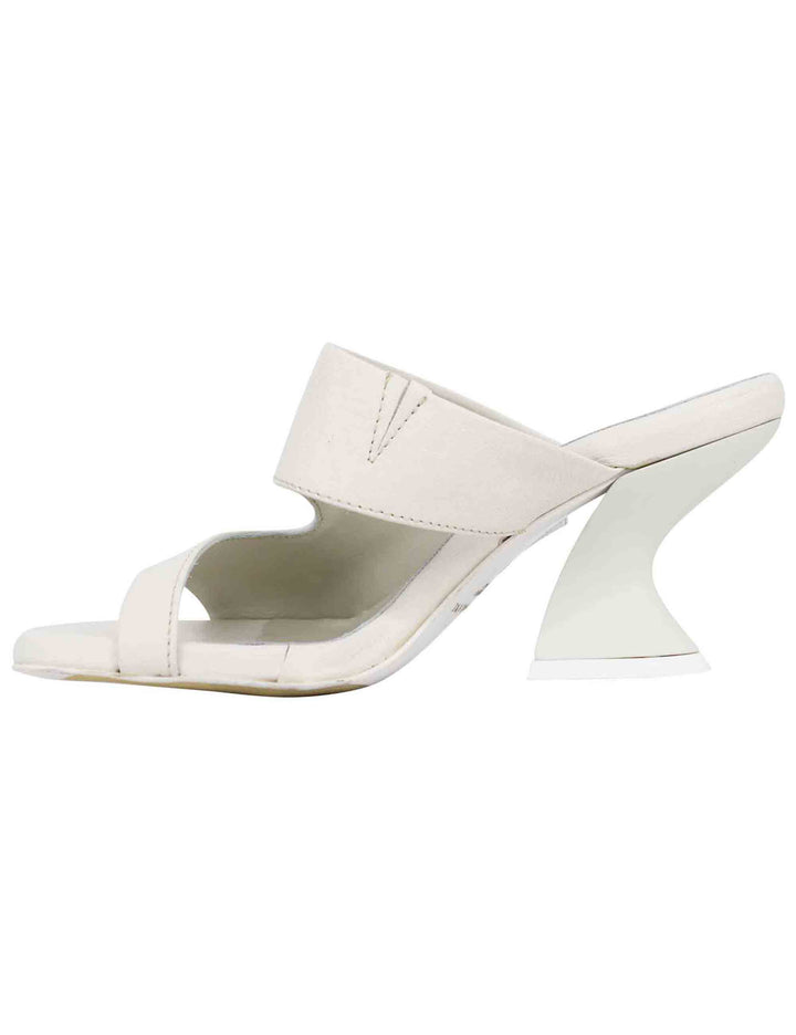 Spatarella Sandali Donna In Pelle Rosa Con Punta Tonda E Tacco In Tinta