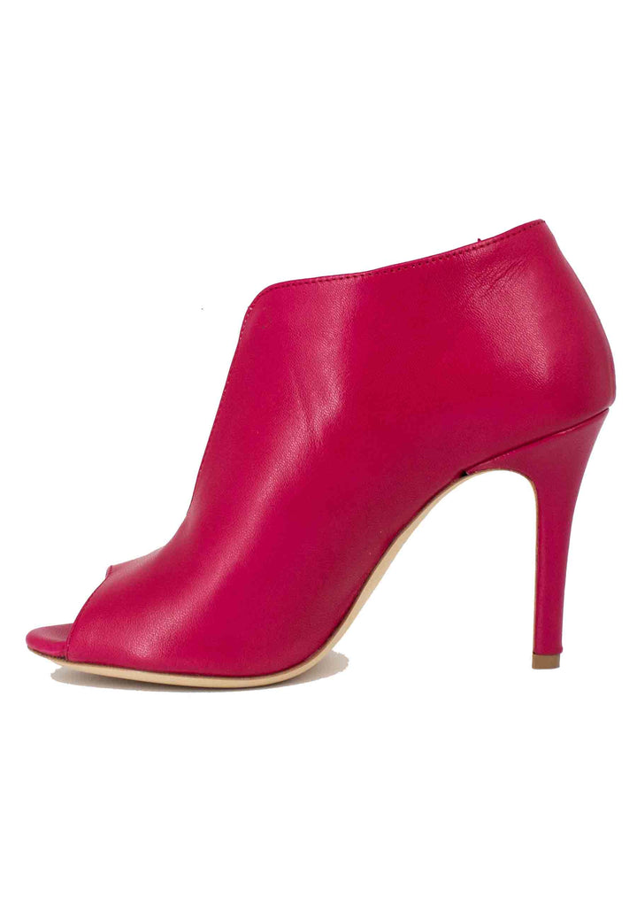 Spatarella Sandali Donna In Pelle Rossa Con Cinturino E Tacco Alto
