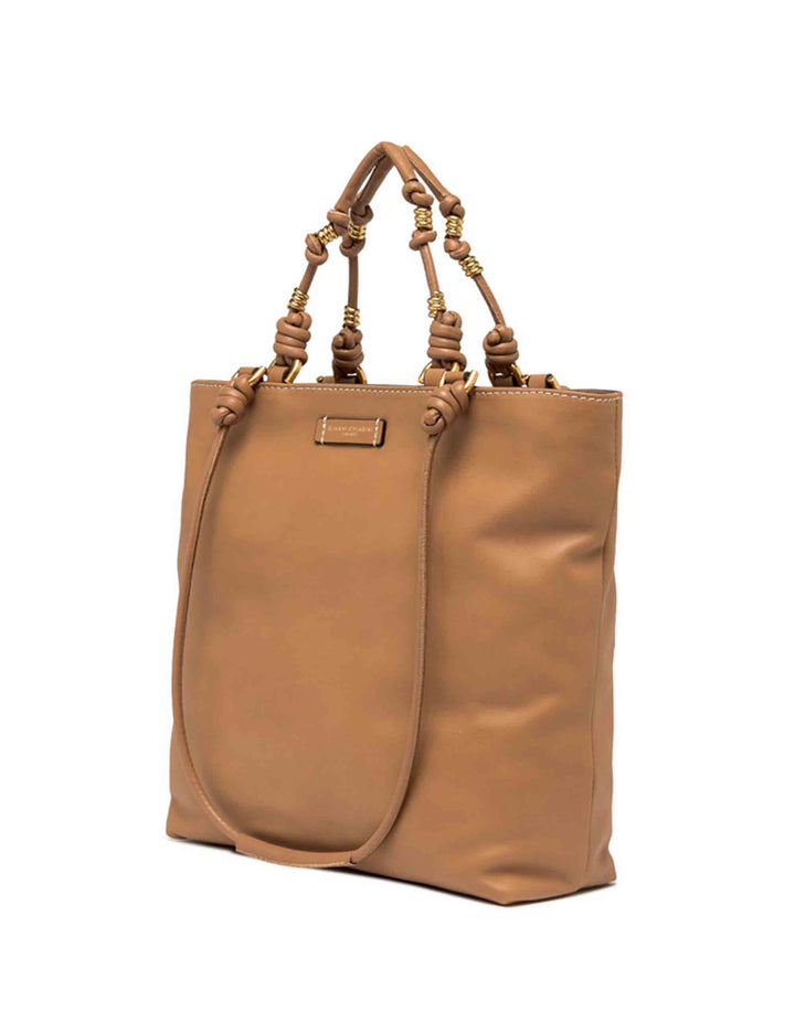 Spatarella Shopping Bag Donna Camilla In Pelle Cuoio Con Doppi Manici
