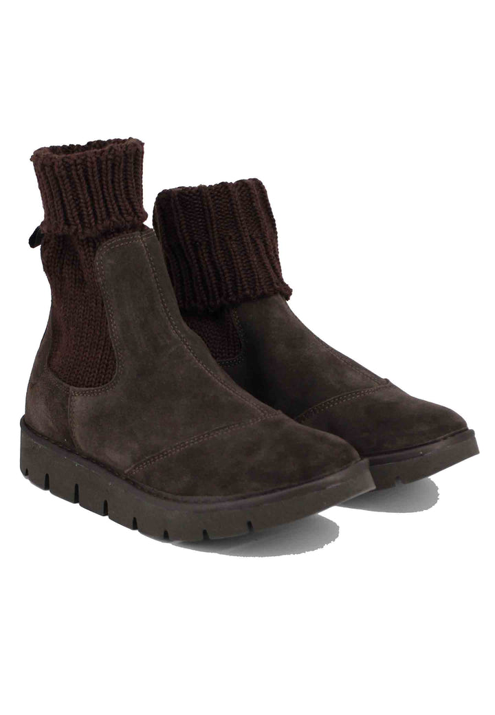 Spatarella Sneakers Donna A Stivaletto In Camoscio Testa Di Moro