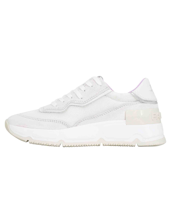Spatarella Sneakers Donna In Pelle E Tessuto Bianco
