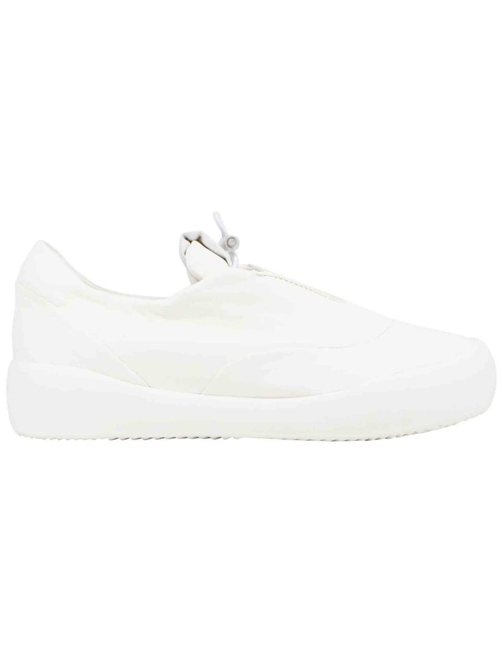 Spatarella Sneakers Donna In Pelle Off White Con Suola In Gomma Leggera