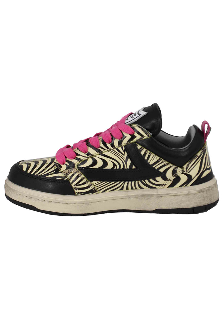 Spatarella Sneakers Donna Starlight Zebra In Pelle Animalier