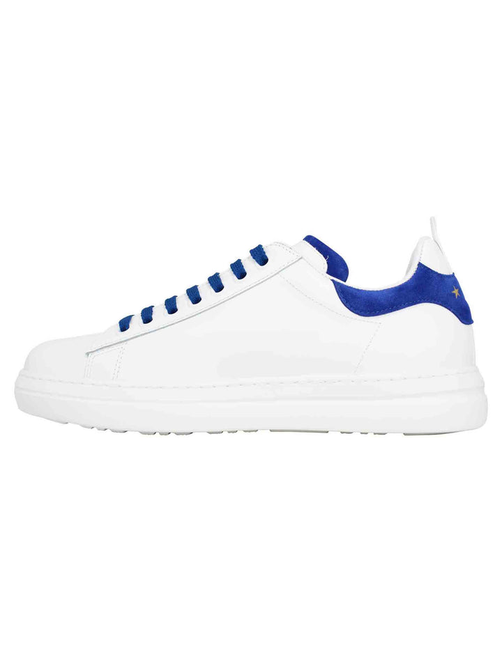 Spatarella Sneakers Uomo Court Classic In Pelle Bianca