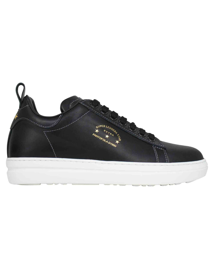 Spatarella Sneakers Uomo Court Classic In Pelle Nera