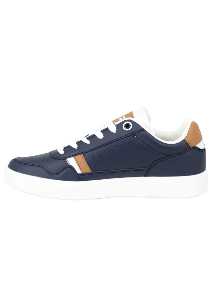 Spatarella Sneakers Uomo In Eco Pelle E Tessuto Blu