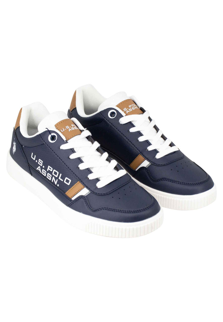 Spatarella Sneakers Uomo In Eco Pelle E Tessuto Blu