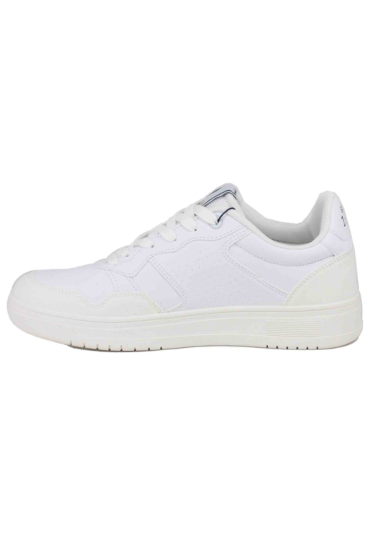 Spatarella Sneakers Uomo In Eco Pelle Vintage Bianco