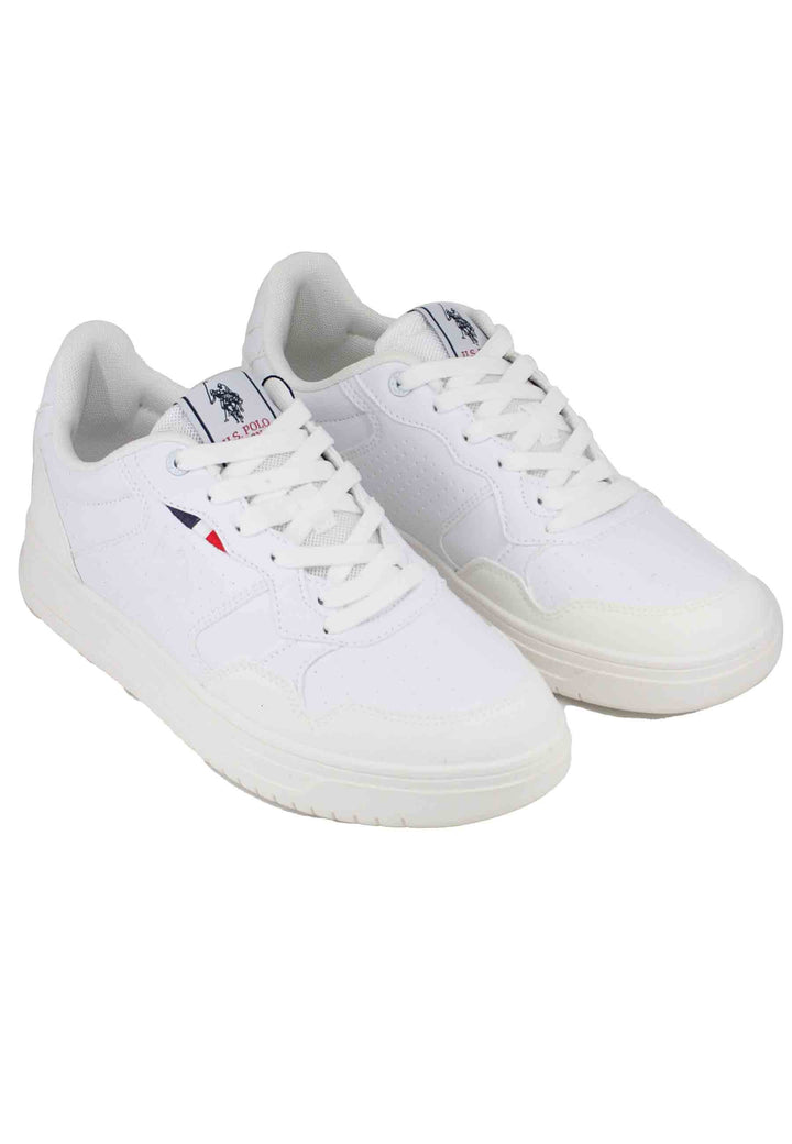 Spatarella Sneakers Uomo In Eco Pelle Vintage Bianco