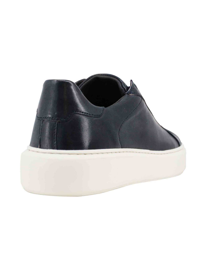 Spatarella Sneakers Uomo In Pelle Blu Con Suola Alta Ulta Light