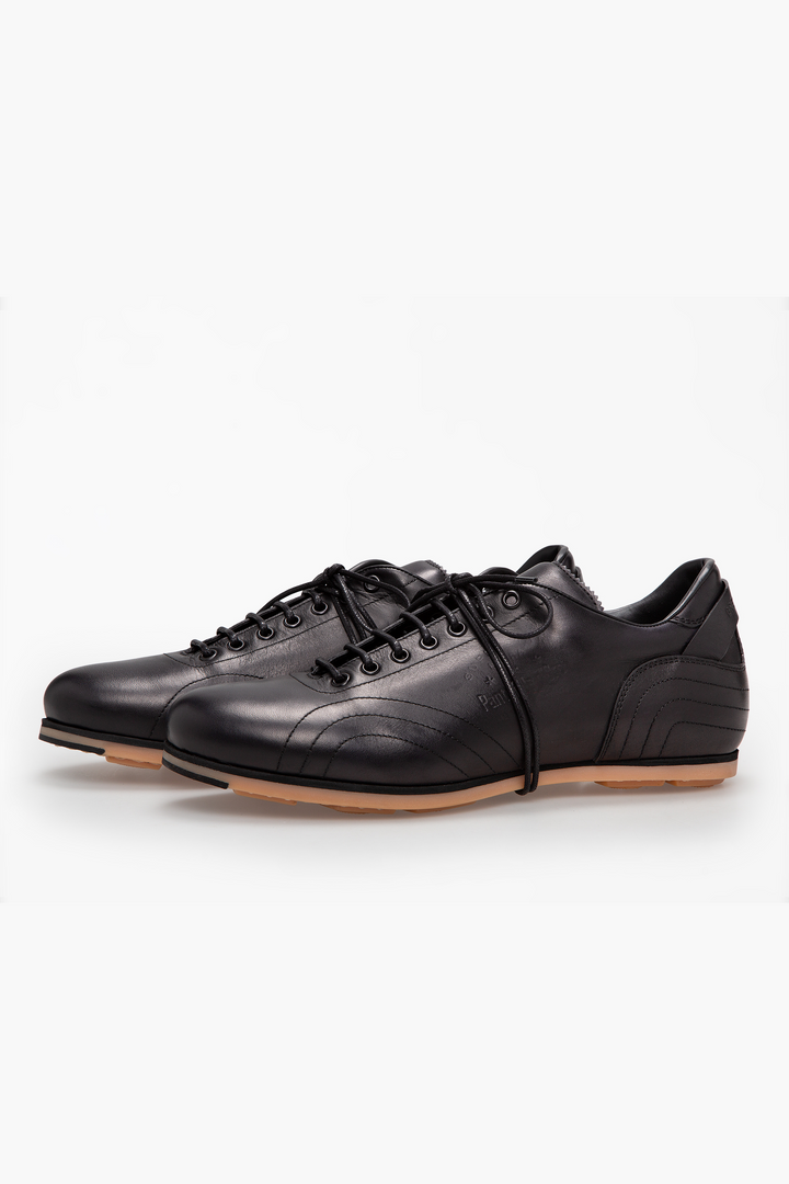 Spatarella Sneakers Uomo In Pelle Nera 7625734553823