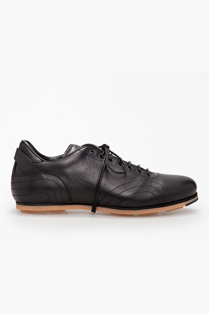 Spatarella Sneakers uomo in pelle nera 7625734553823