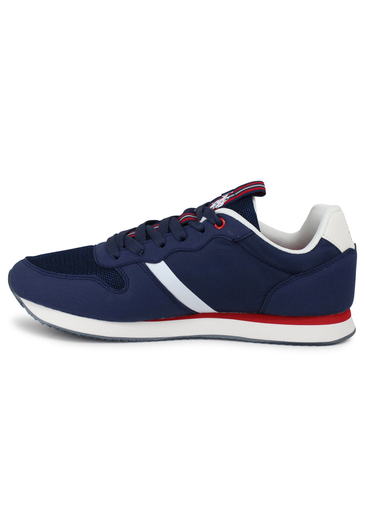 Spatarella Sneakers Uomo In Tessuto Tecnico Blu Con Suola Running