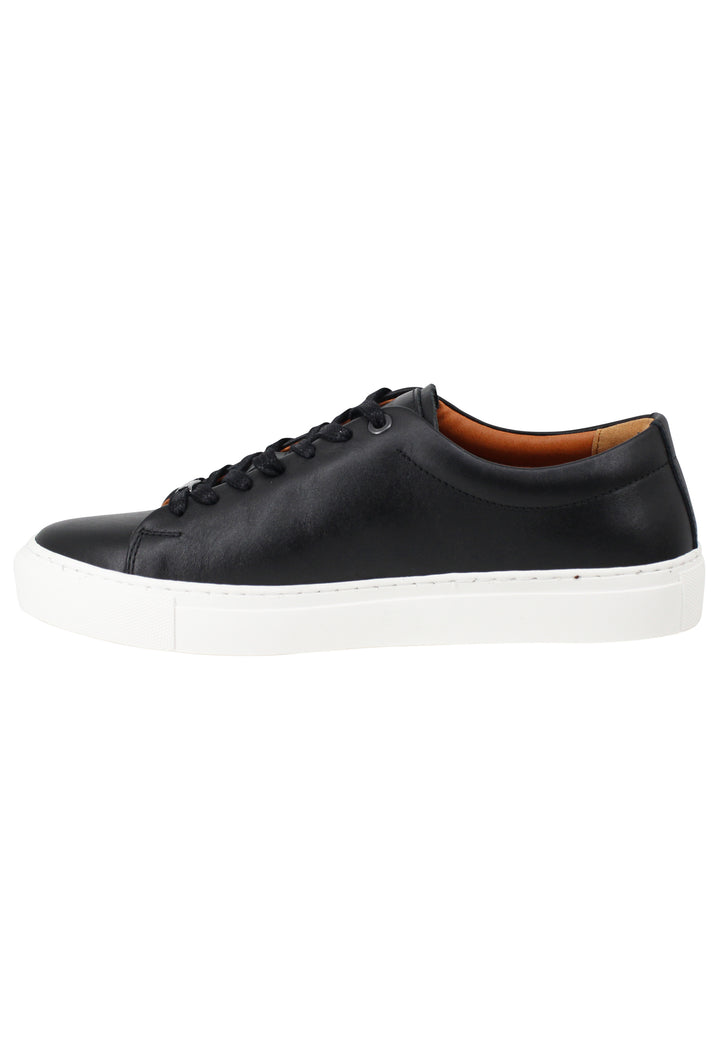 Spatarella Sneakers Uomo Martin In Pelle Nera Con Suola In Gomma