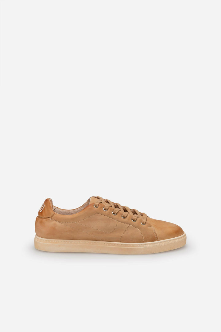 Spatarella Sneakers Uomo N.100 In Pelle Camel Vintage