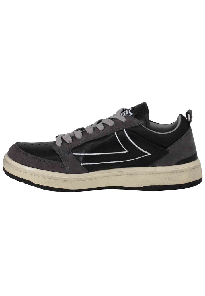 Spatarella Sneakers Uomo Starlight Bicolor In Pelle Nera