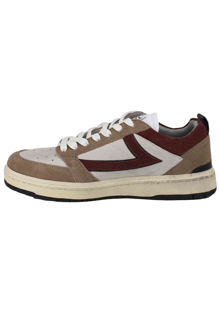 Spatarella Sneakers Uomo Starlight Suede In Camoscio Beige
