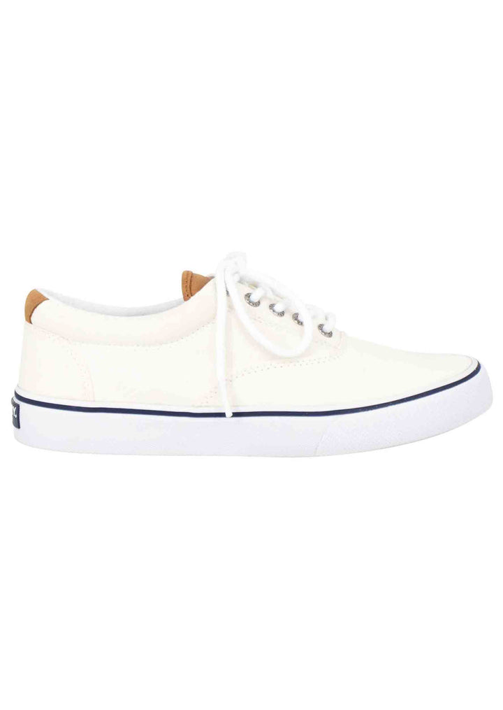 Spatarella Sneakers Uomo Top Sider In Canvas Bianco