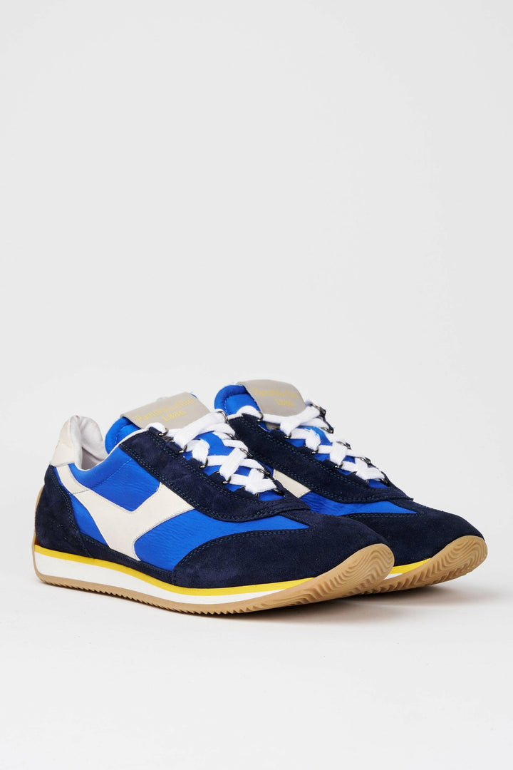 Spatarella Sneakers Uomo Trainer '74 In Camoscio Blu E Tessuto 003