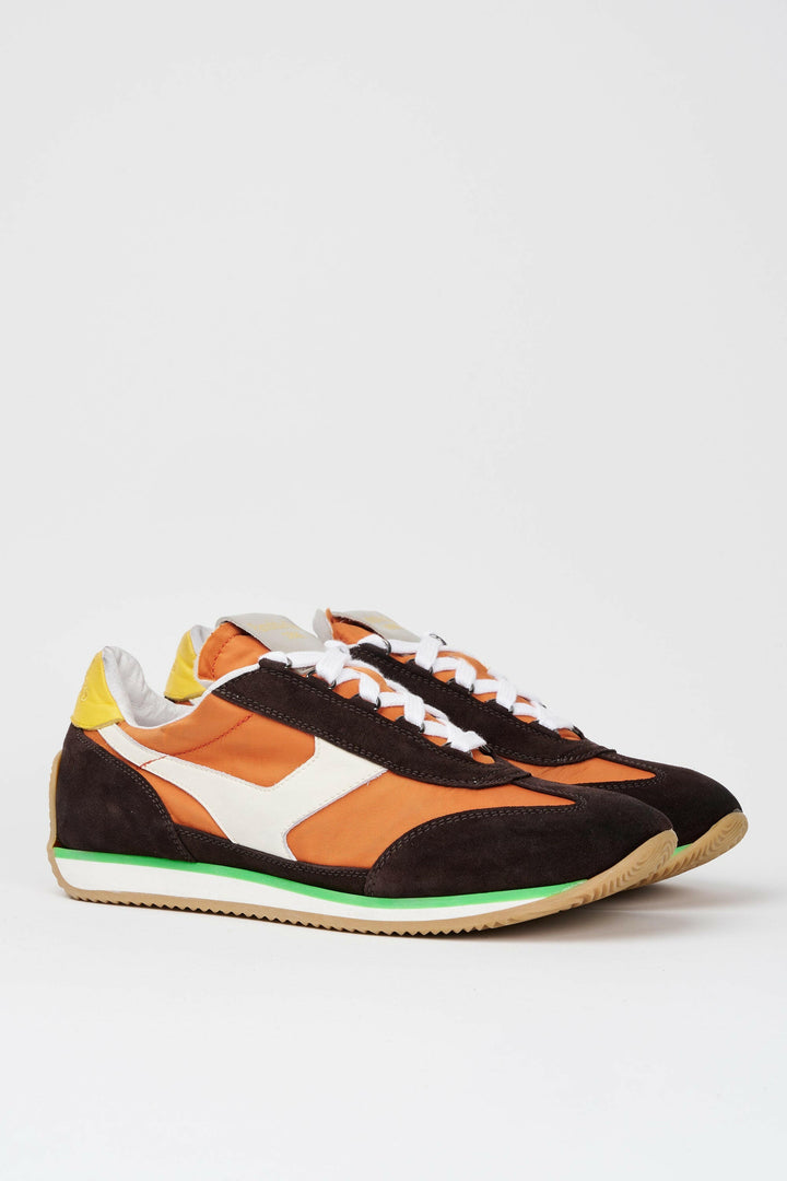 Spatarella Sneakers Uomo Trainer '74 In Camoscio Testa Di Moro E Tessuto 005