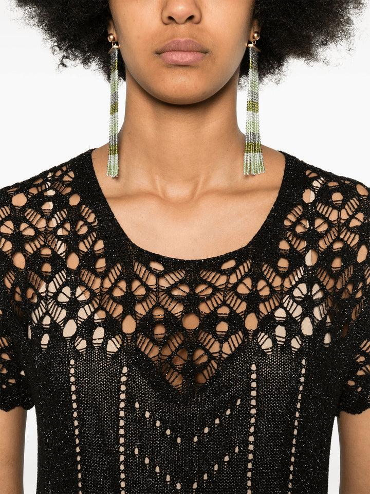 Spatarella Abiti Donna In Maglia Nera