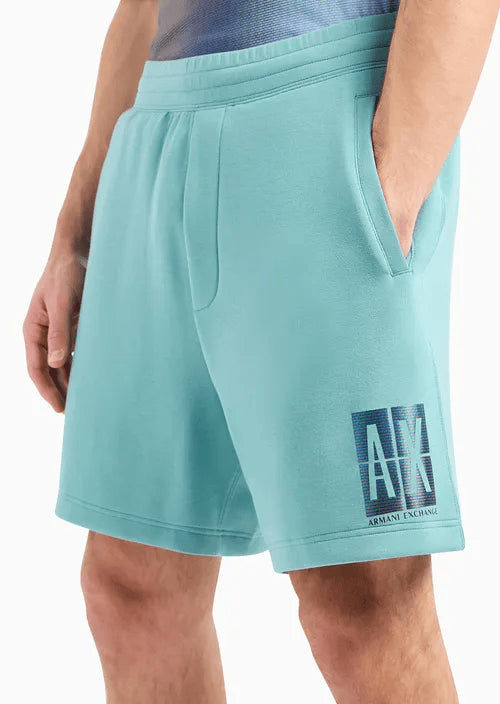 Spatarella Bermuda Uomo In Tessuto Petrolio