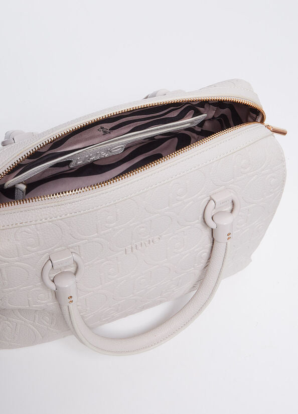 Spatarella Borse Donna A Mano In Similpelle Bianca