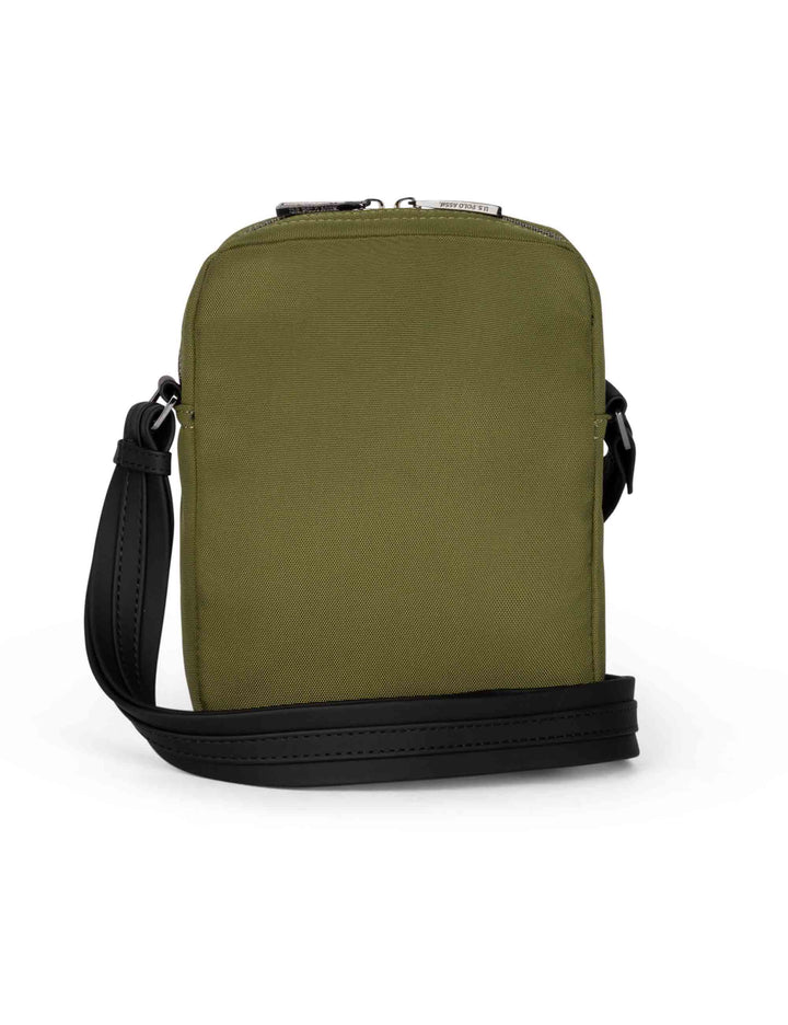 Spatarella Borselli Uomo Oliver In Nylon Verde