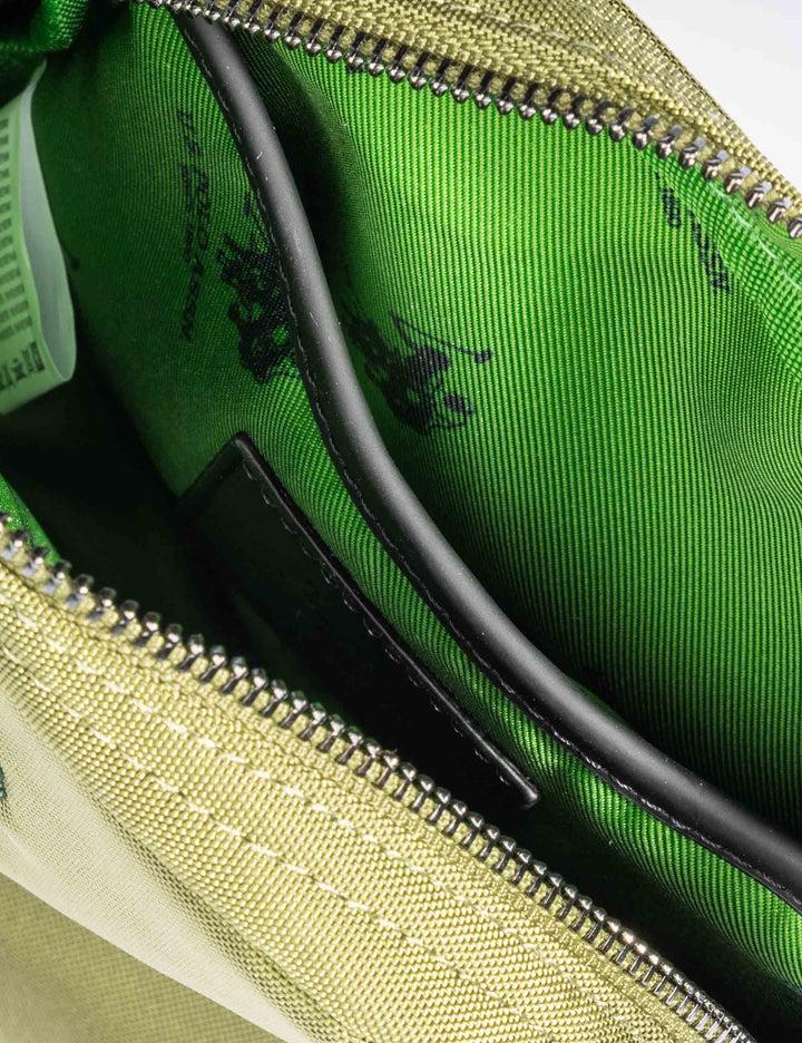 Spatarella Borselli Uomo Oliver In Nylon Verde