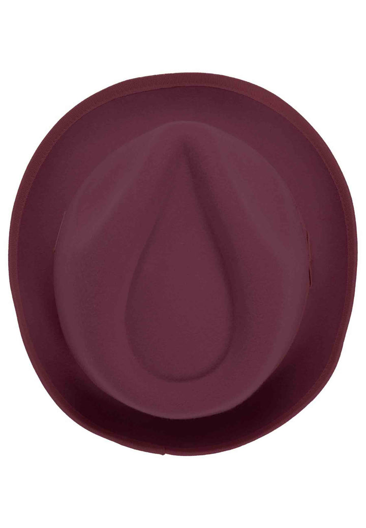 Spatarella Cappello Donna Trilby In Lana Bordeaux