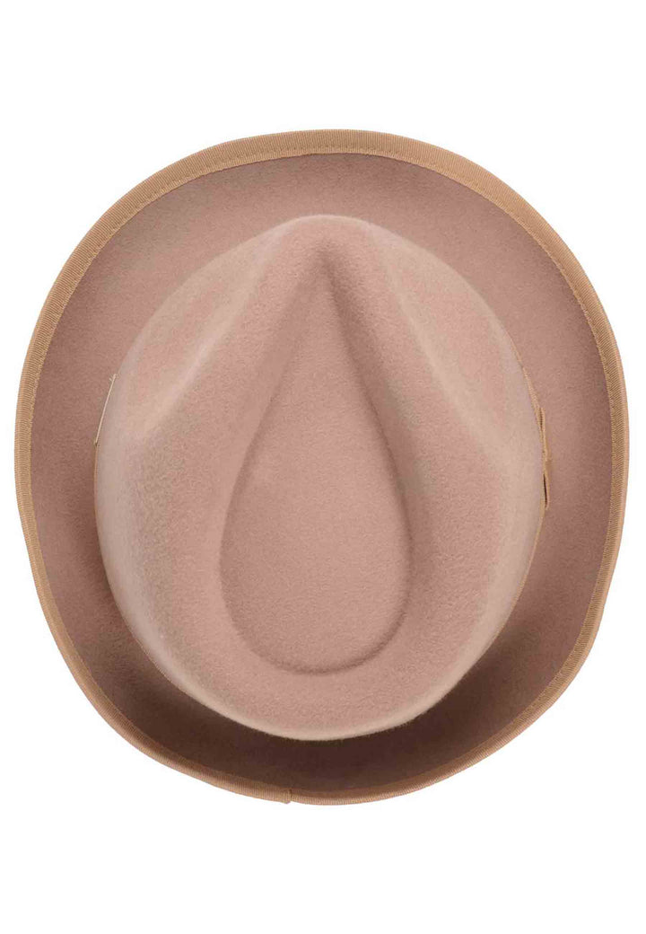 Spatarella Cappello Donna Trilby In Lana Camel